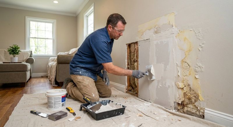 Water Damage Drywall Repair Services In Zebulon, Nc
