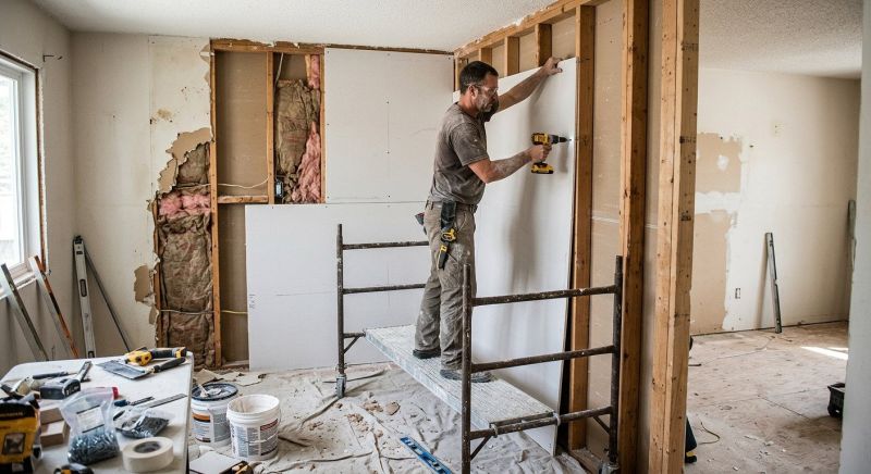 Drywall Installation For Home Renovations In Zebulon, Nc