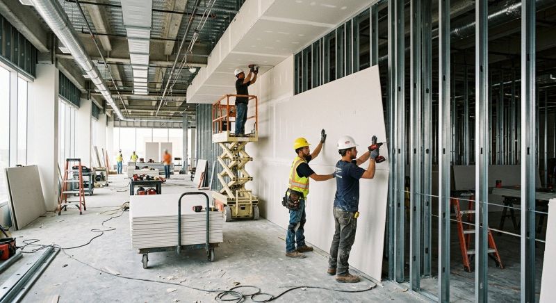 How Professional Drywall Installation Improves Interior Spaces