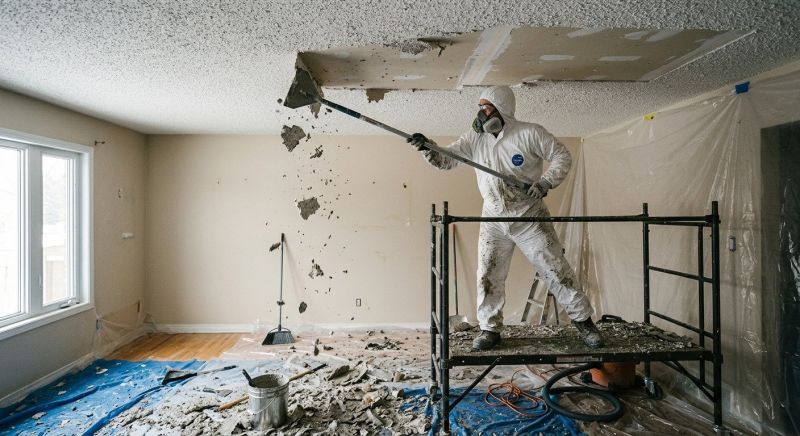 Removing Popcorn Ceilings Safely