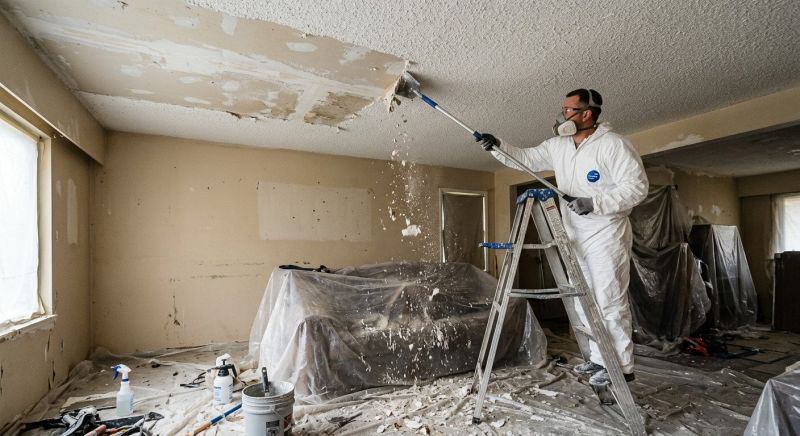 Removing Popcorn Ceilings Safely