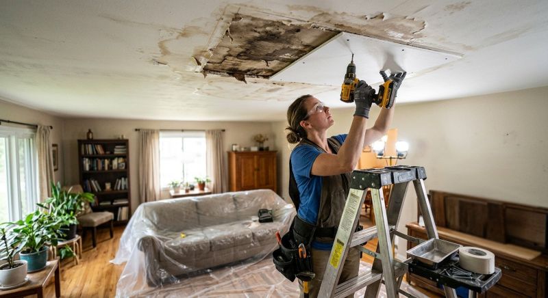 Water Damage Drywall Repair Services In Zebulon, Nc